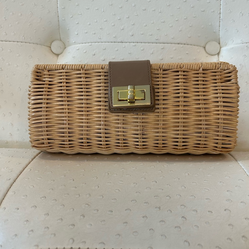 JCrew Wicker Clutch